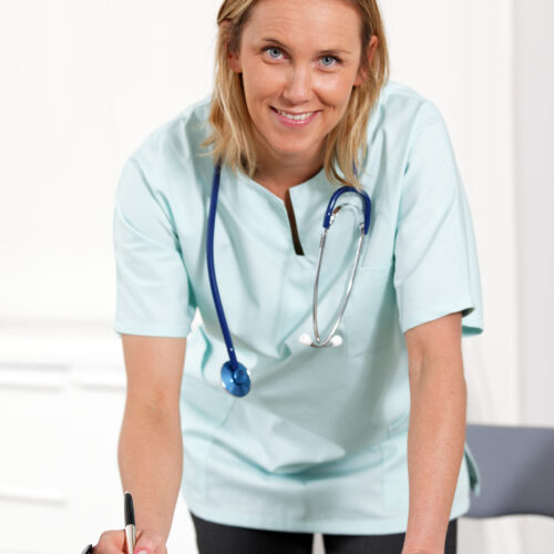 doctor woman with pen